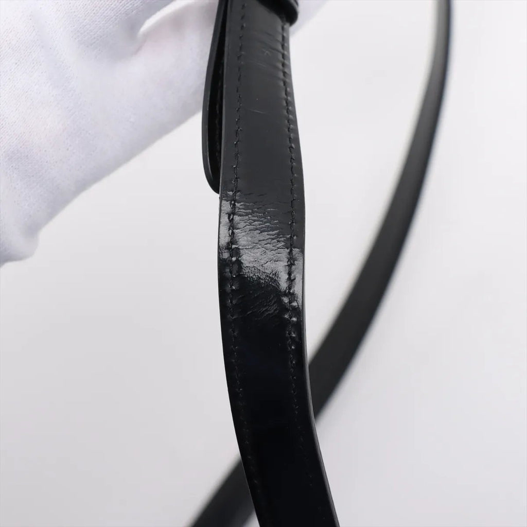 Celine Triomphe teen Leather Crossbody Bag Black