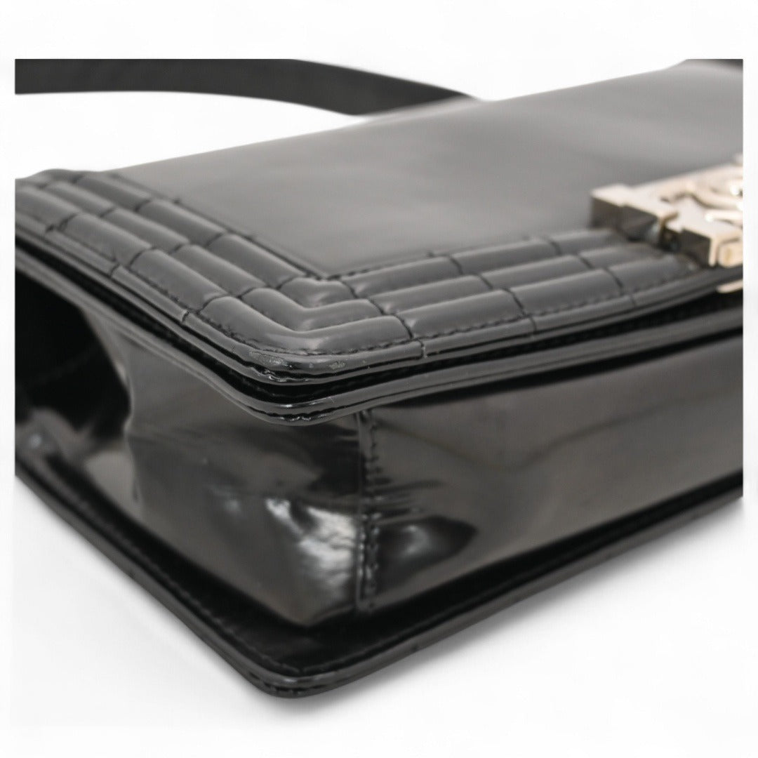 CHANEL Black Boy Chain Shoulder Bag