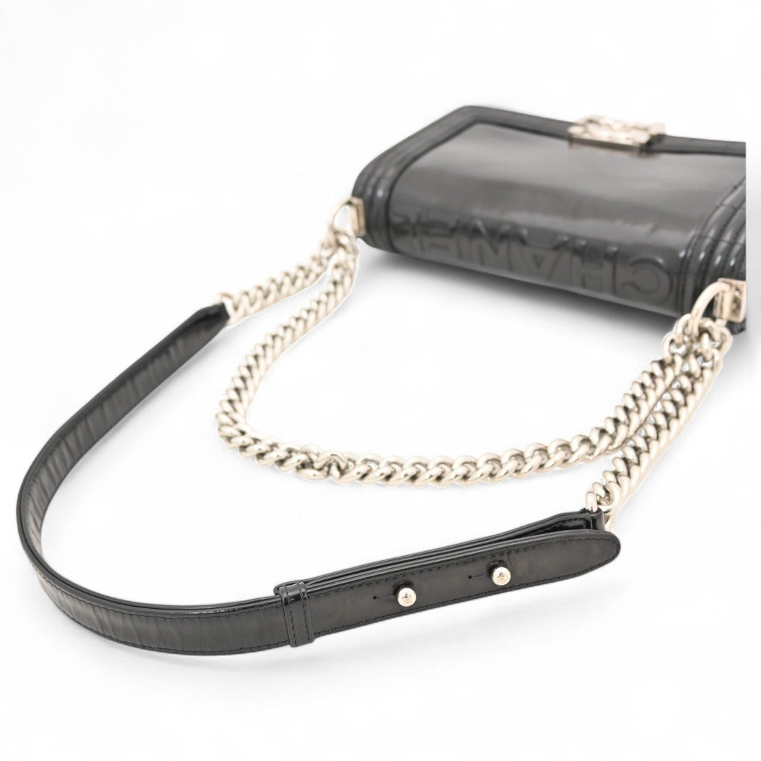 CHANEL Black Boy Chain Shoulder Bag