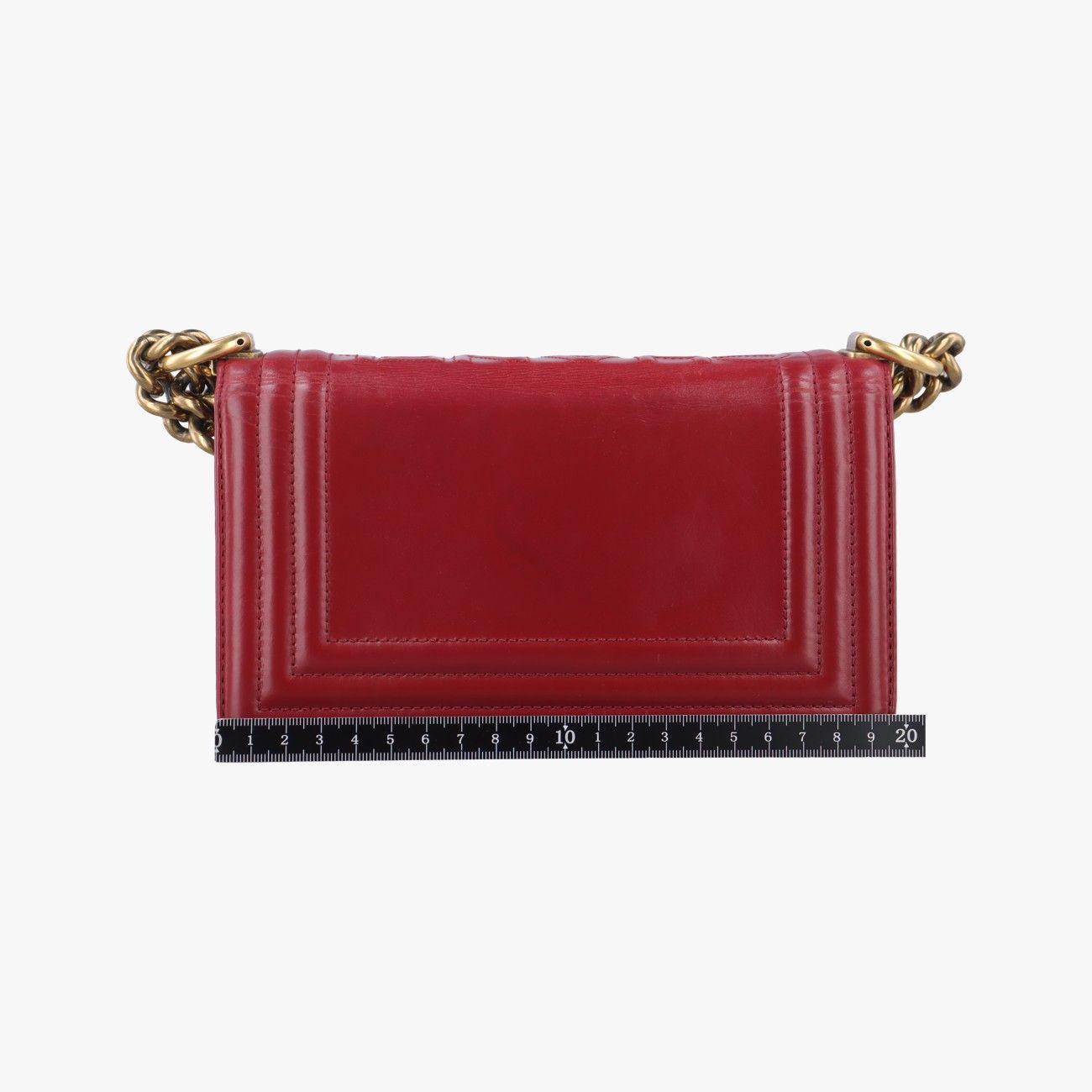 Chanel Red Leather Small Le Boy Bag