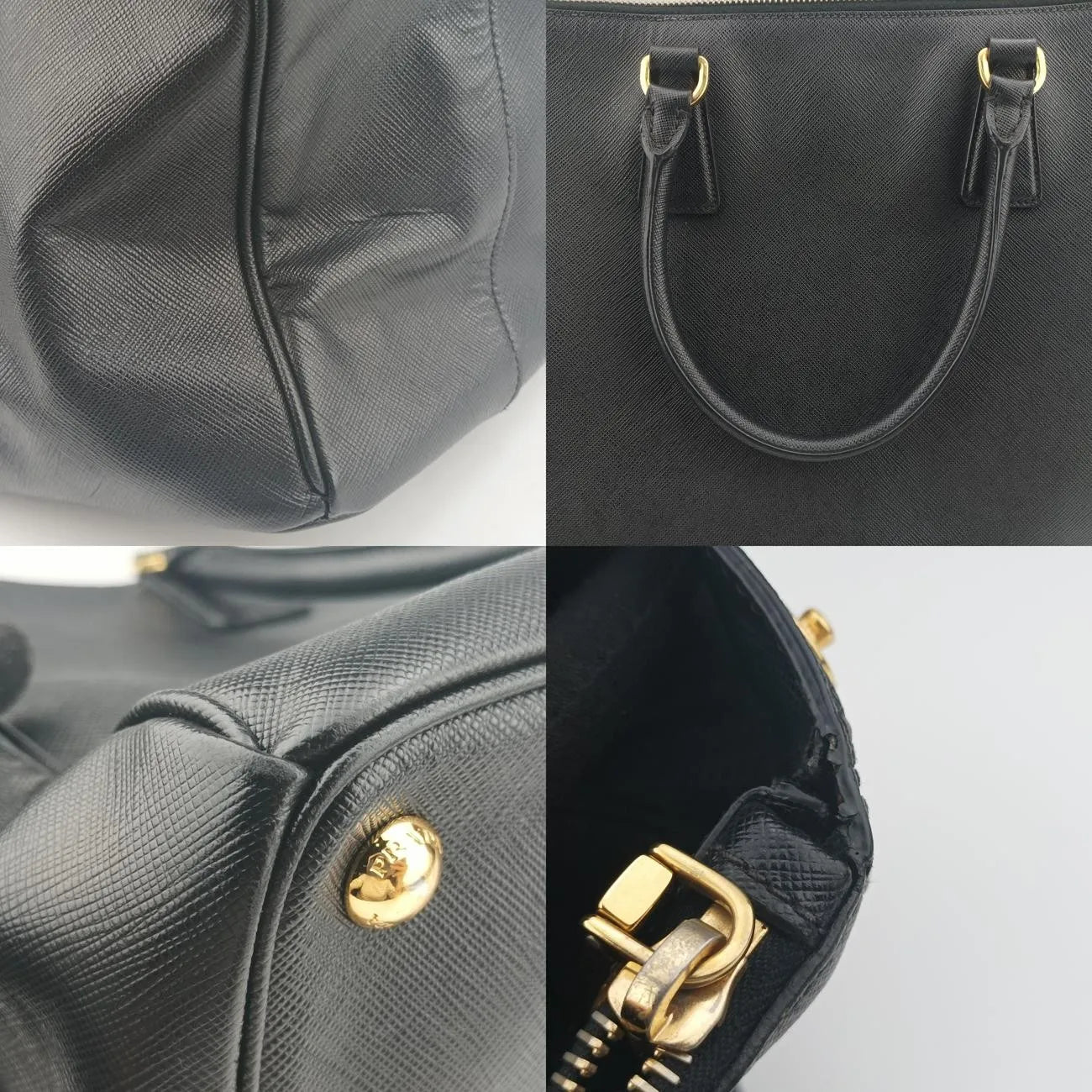 Prada Galleria Black Saffiano Leather Bag