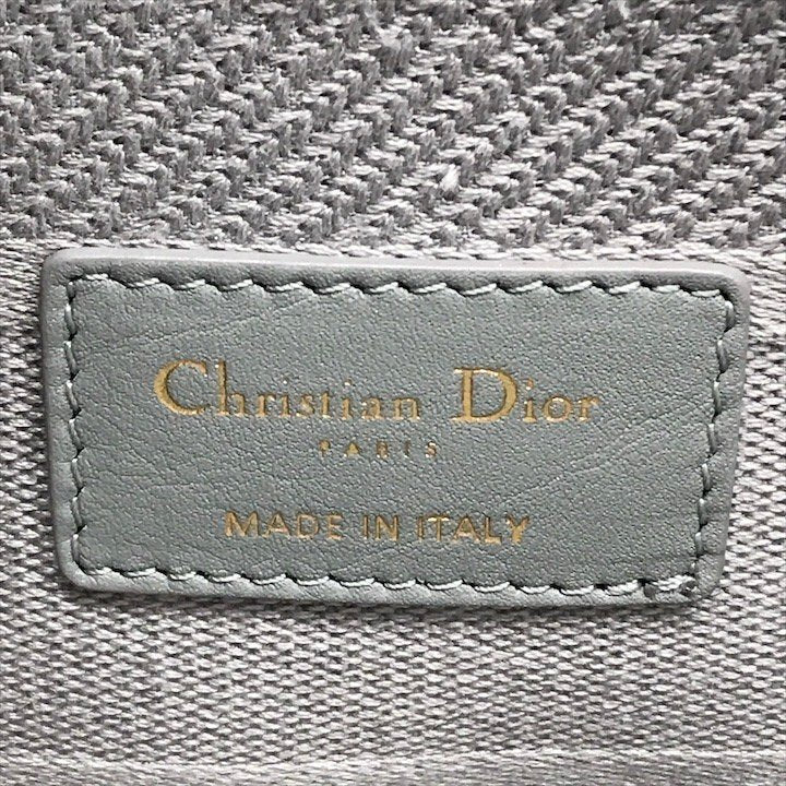 Christian Dior Lady D-Lite Handbag 2-way hand/shoulder bag, grey